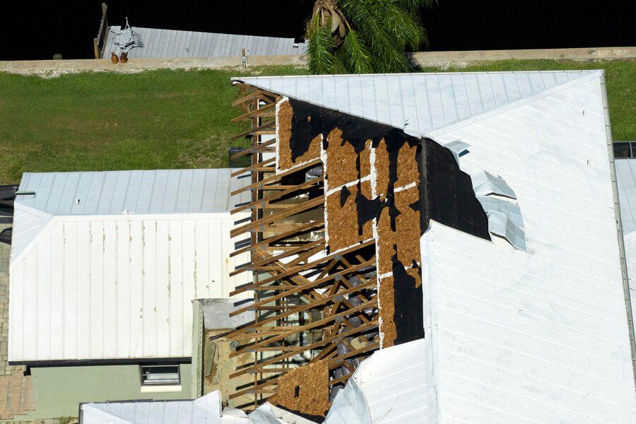 roof damages due disaster